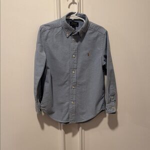 Polo Ralph Lauren Blue Oxford Shirt‎ Boys Size 5 Long Sleeve Button Down